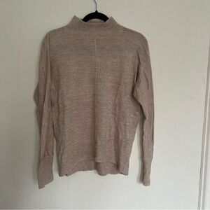 Banana Republic Factory Light Brown Turtleneck Sweater